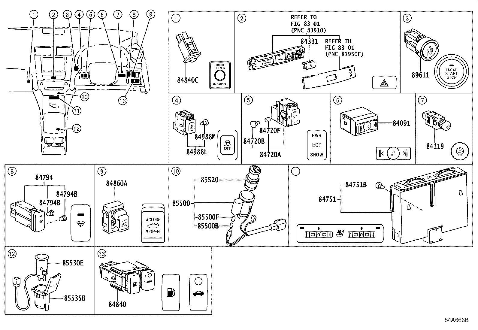 82672-53140 COVER, JUNCTION BLOCK product image