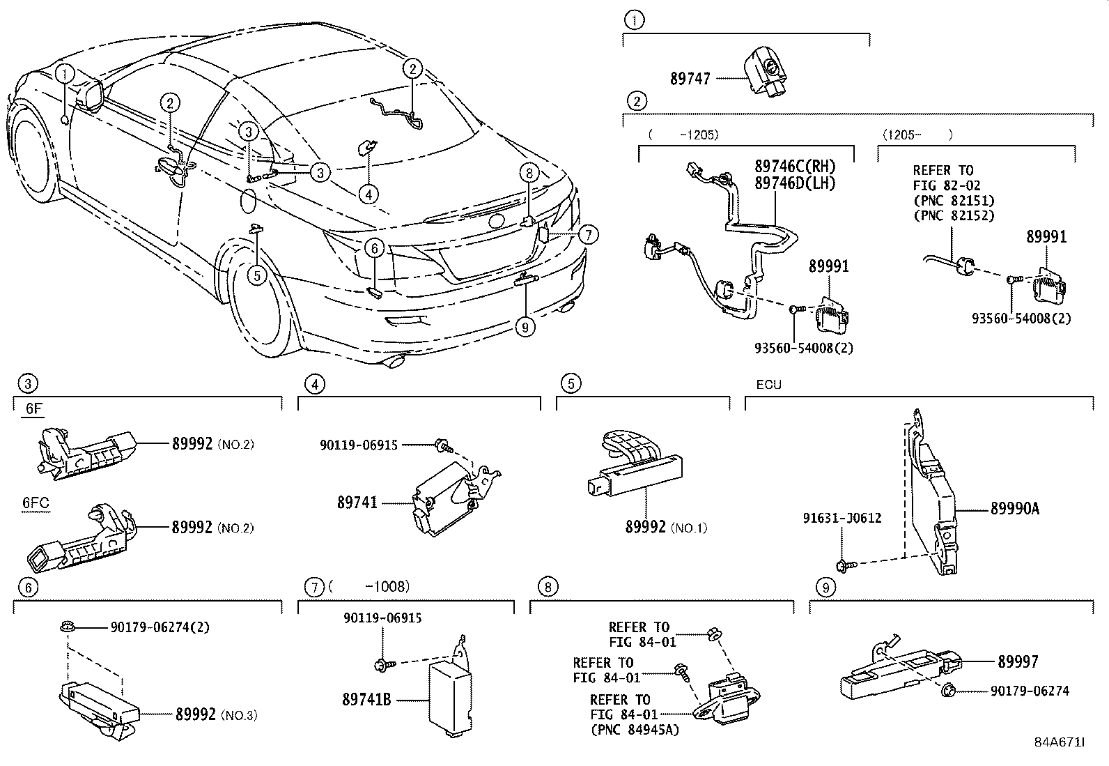 89740-53172 RECEIVER, DOOR CONTROL product image