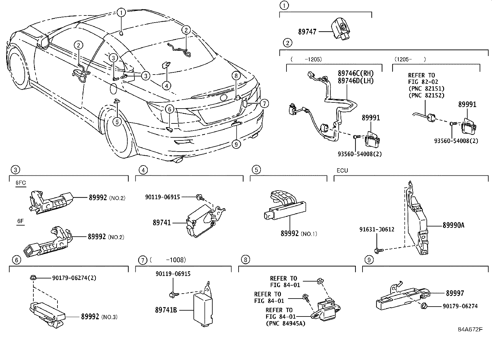 89740-53172 RECEIVER, DOOR CONTROL product image