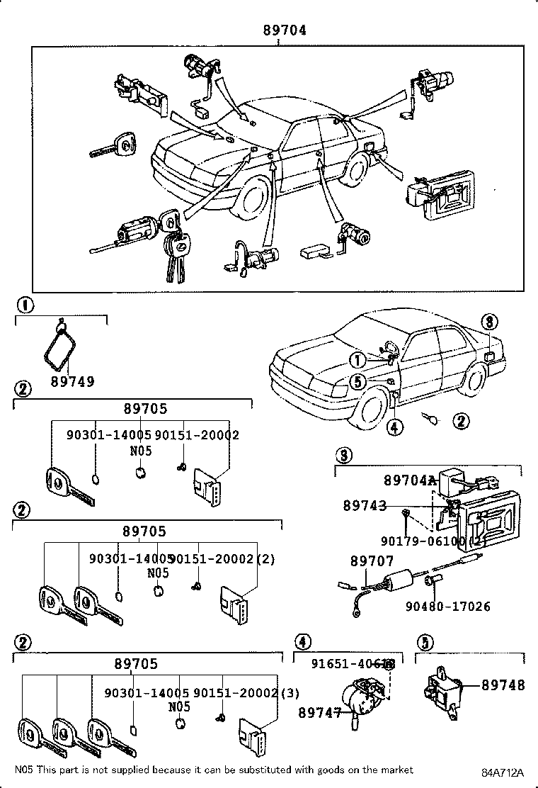 Toyota 89747-50010 BUZZER, WIRELESS DOOR LOCK