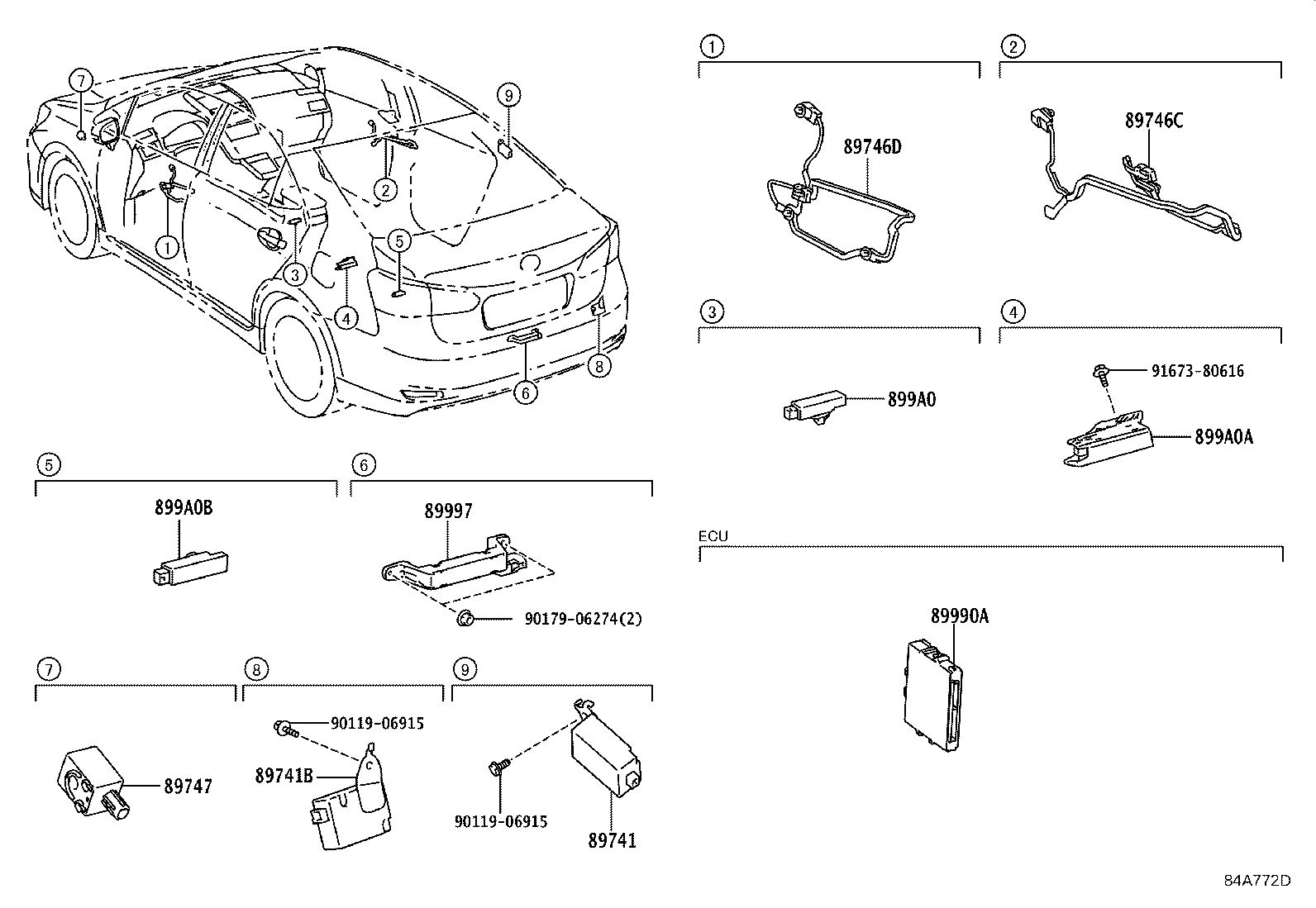 Toyota 89990-75010 COMPUTER ASSY, SMART KEY