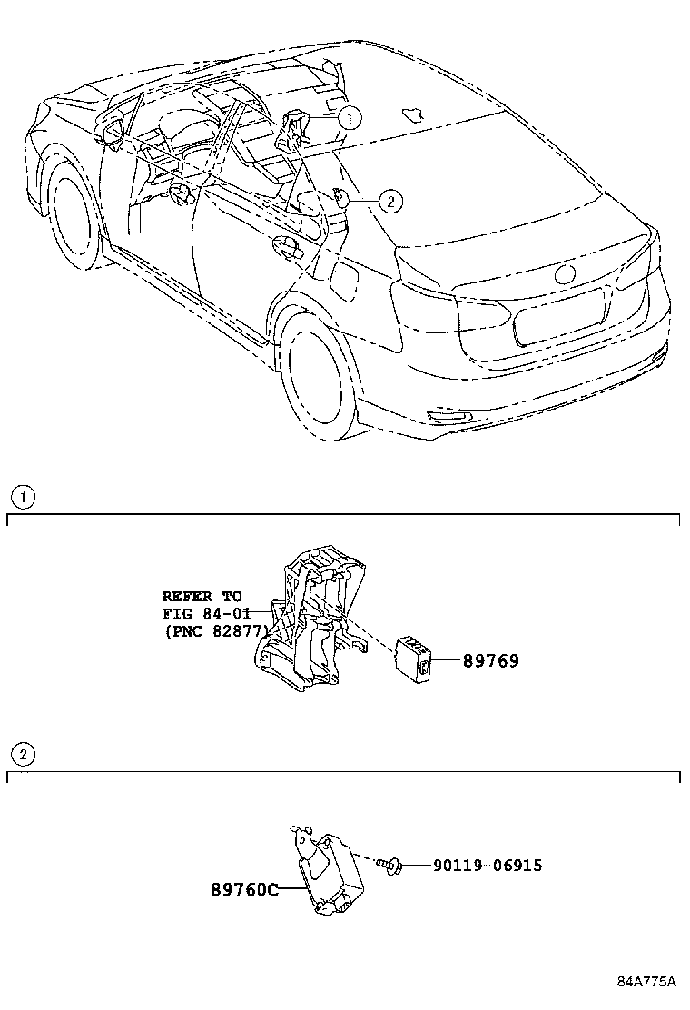 89760-75010 RECEIVER ASSY, TIRE PRESSURE MONITOR product image