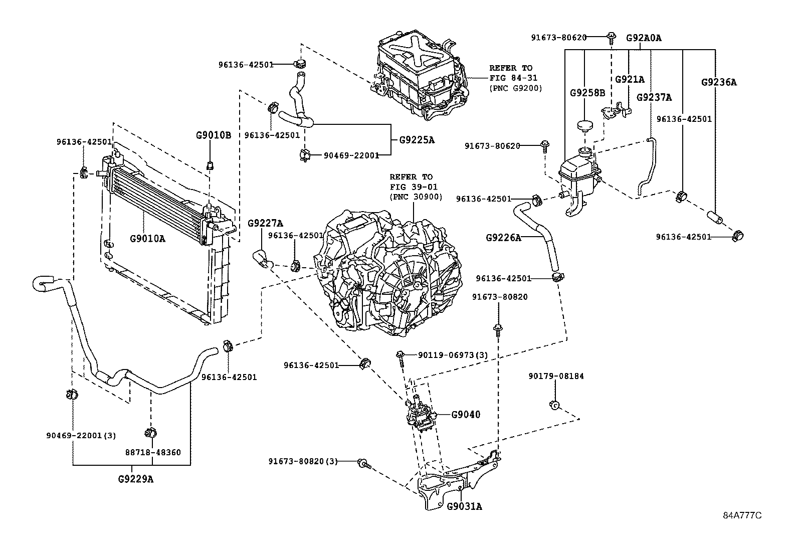 Toyota G9031-75010 BRACKET SUB-ASSY, HV WATER PUMP