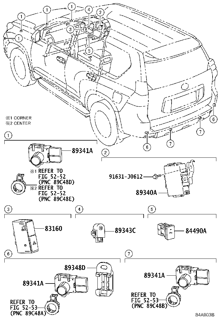89340-60030 COMPUTER ASSY, CLEARANCE WARNING product image