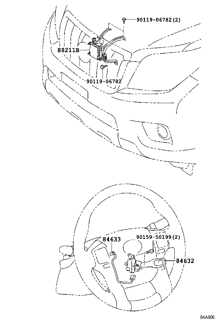 88210-60030 SENSOR ASSY, MILLIMETER WAVE RADAR product image