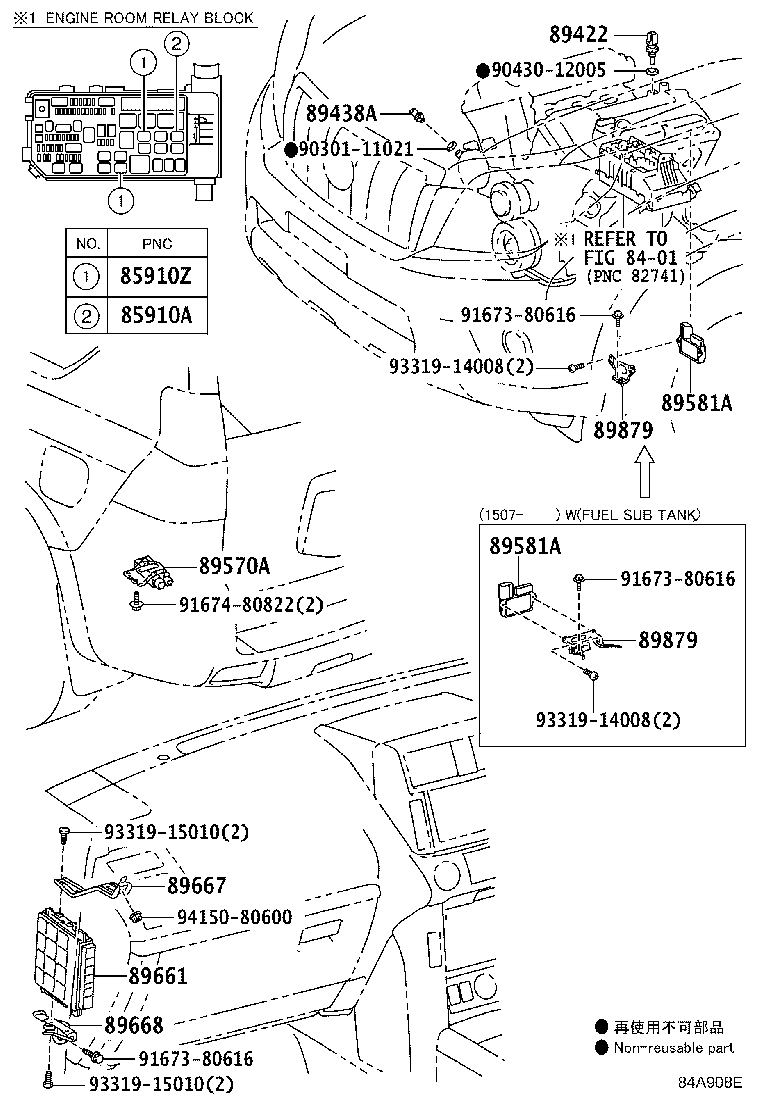 89589-60050 BRACKET, INJECTOR DRIVER product image