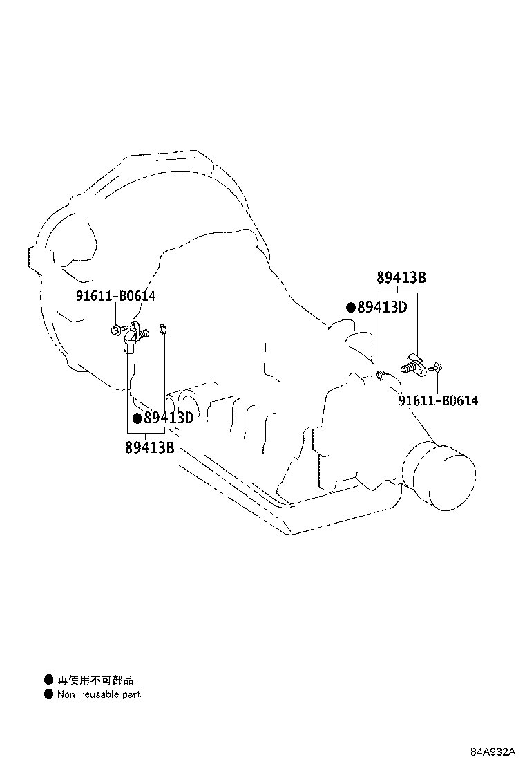 Toyota 89429-35090 SENSOR, TEMPERATURE