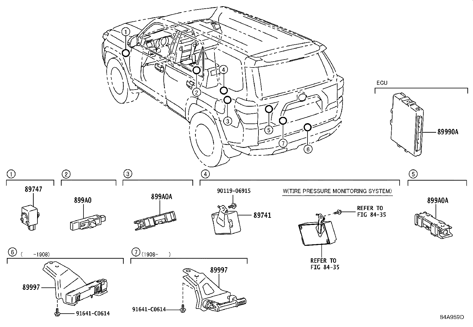 Toyota 89990-35010 COMPUTER ASSY, SMART KEY