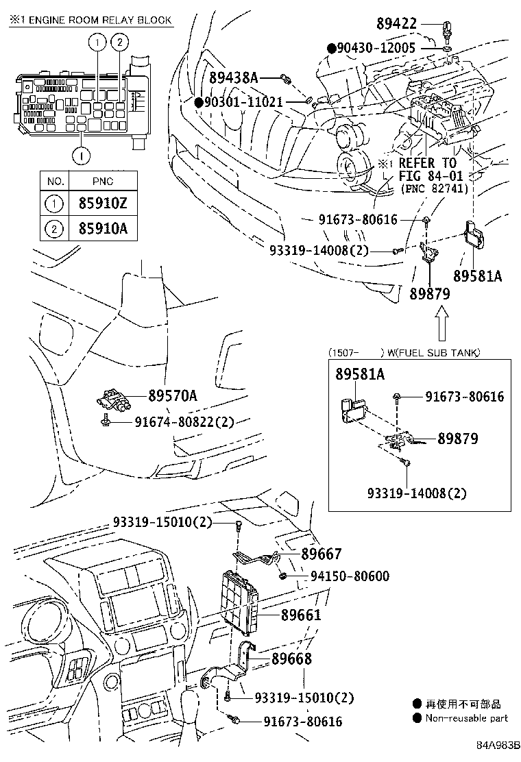89589-60050 BRACKET, INJECTOR DRIVER product image