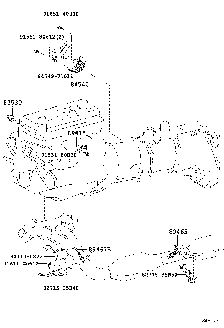 84332-60360 SWITCH ASSY, HAZARD WARNING SIGNAL product image