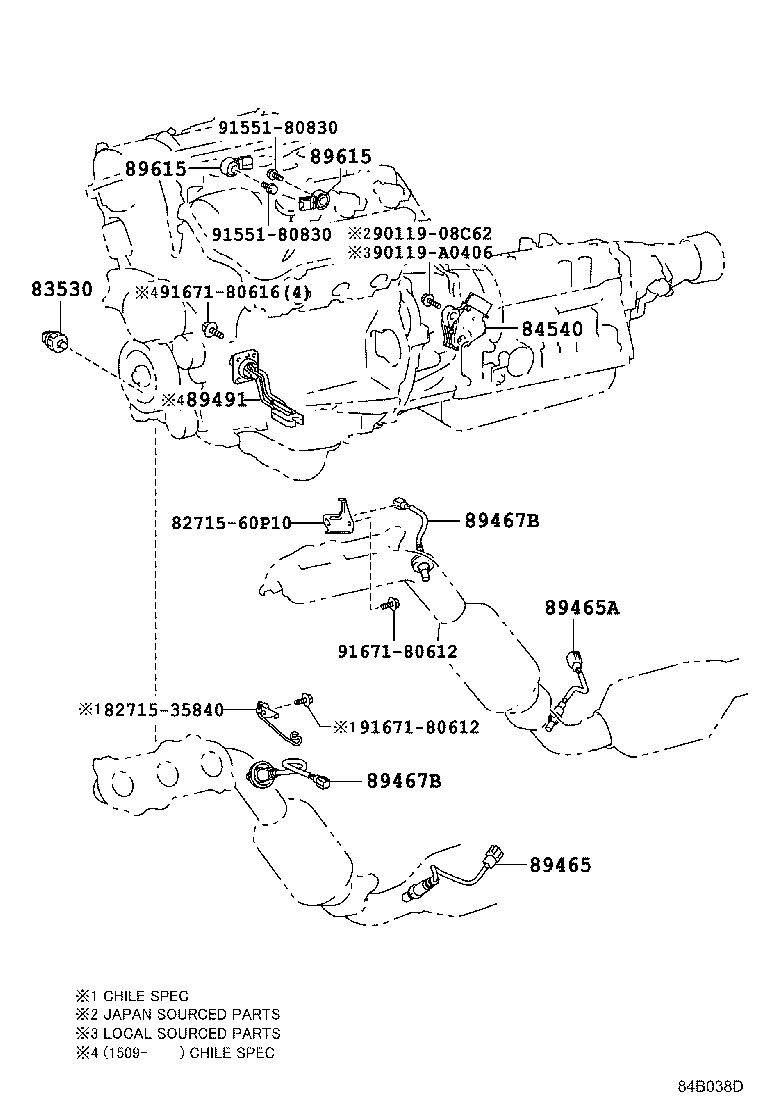 84332-35100 SWITCH ASSY, HAZARD WARNING SIGNAL product image
