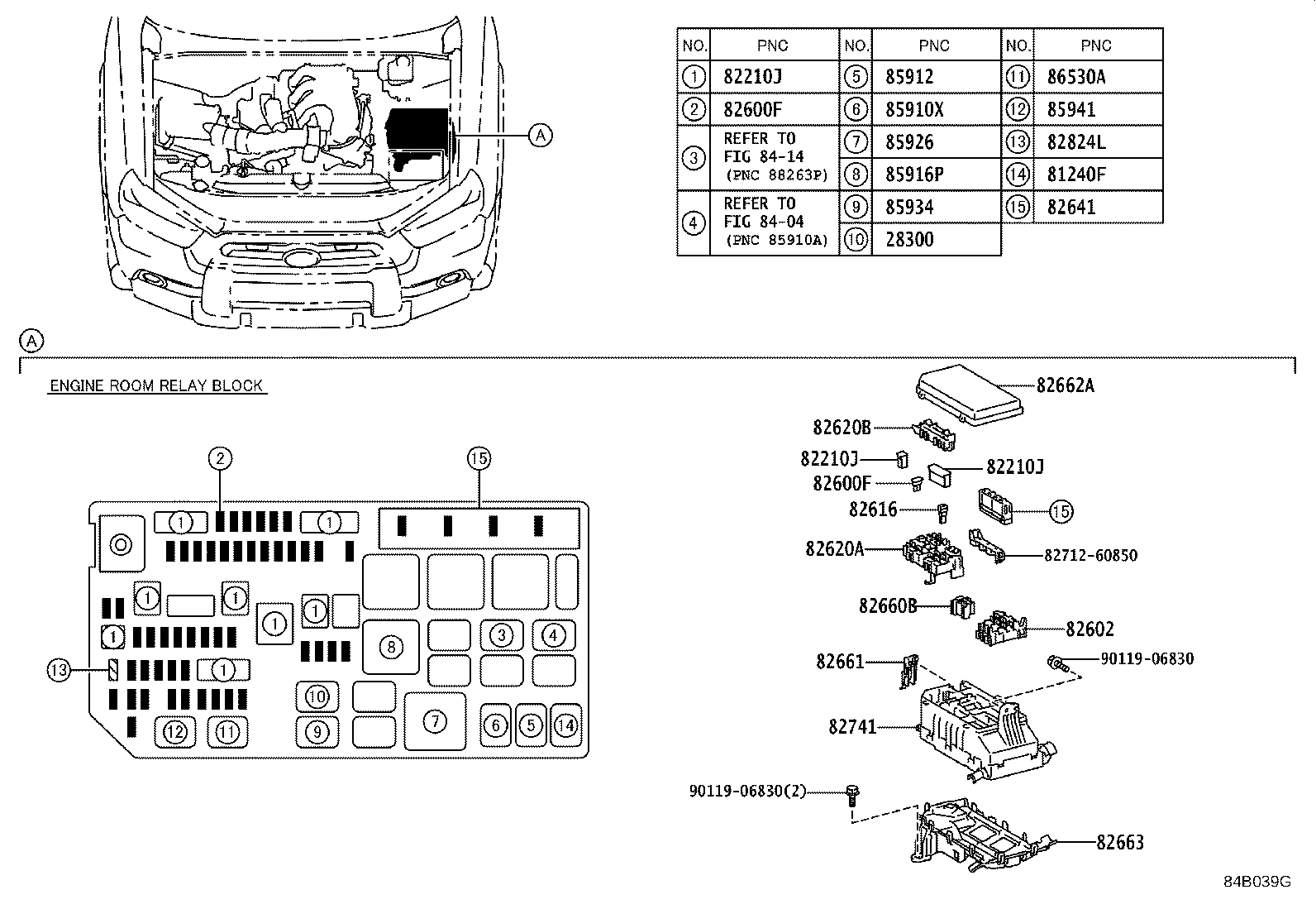 84332-35100 SWITCH ASSY, HAZARD WARNING SIGNAL product image