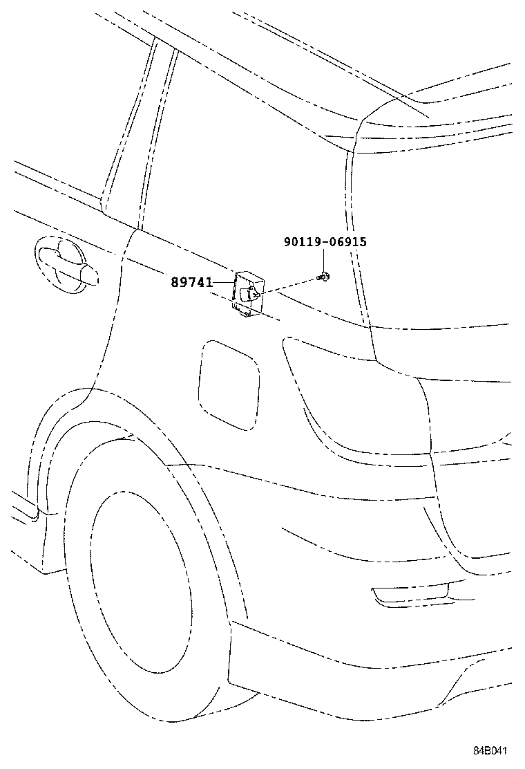 89741-68071 RECEIVER, DOOR CONTROL product image