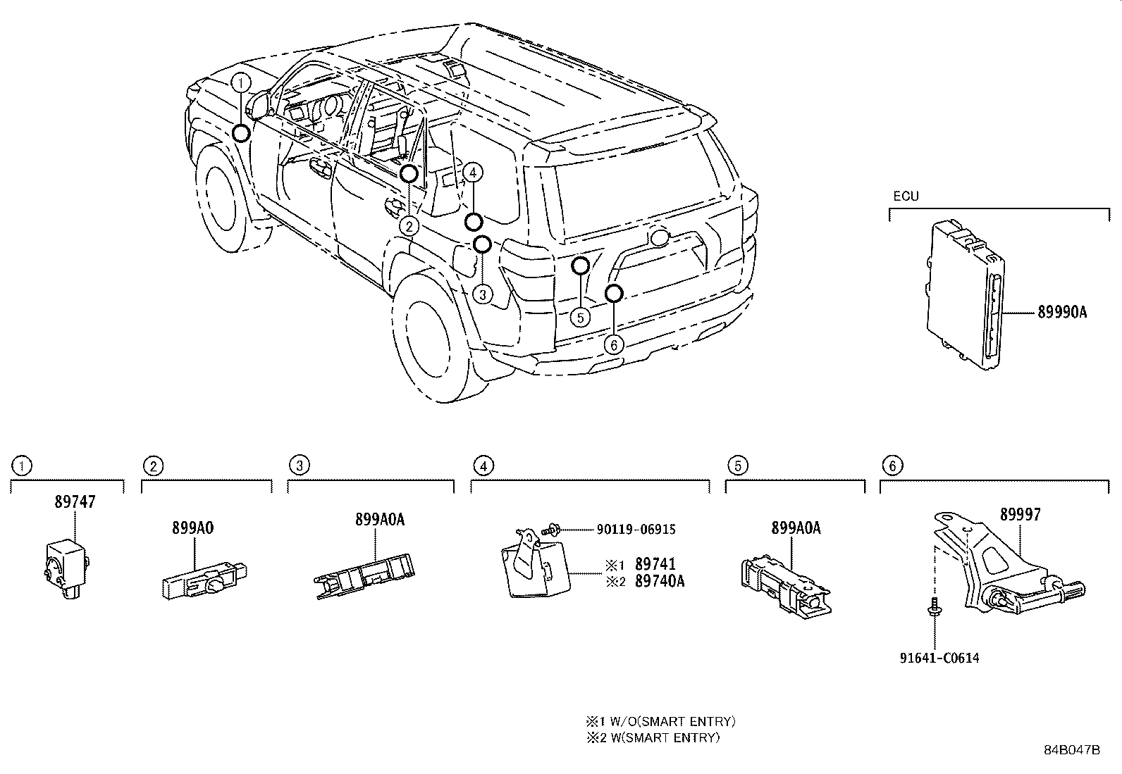 89741-35100 RECEIVER, DOOR CONTROL product image