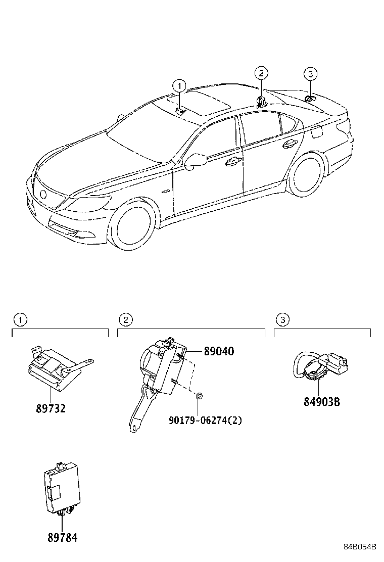 89732-50040 SENSOR, THEFT WARNING RADAR product image