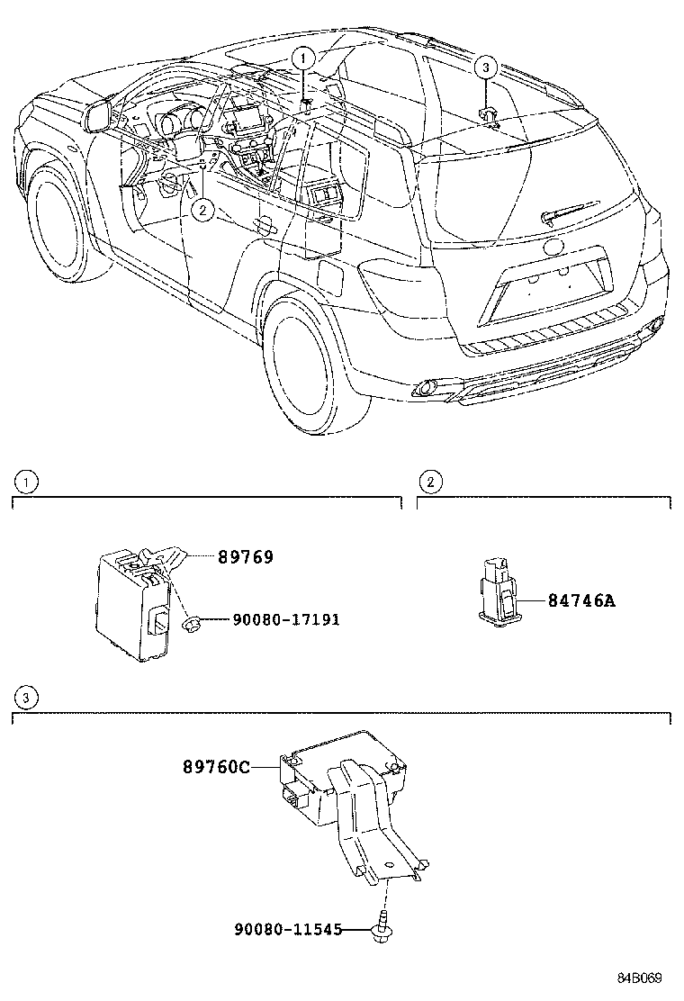 89760-0E030 RECEIVER ASSY, TIRE PRESSURE MONITOR product image