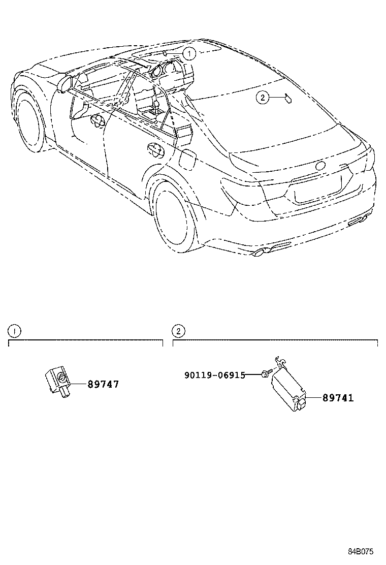 89741-22150 RECEIVER, DOOR CONTROL product image