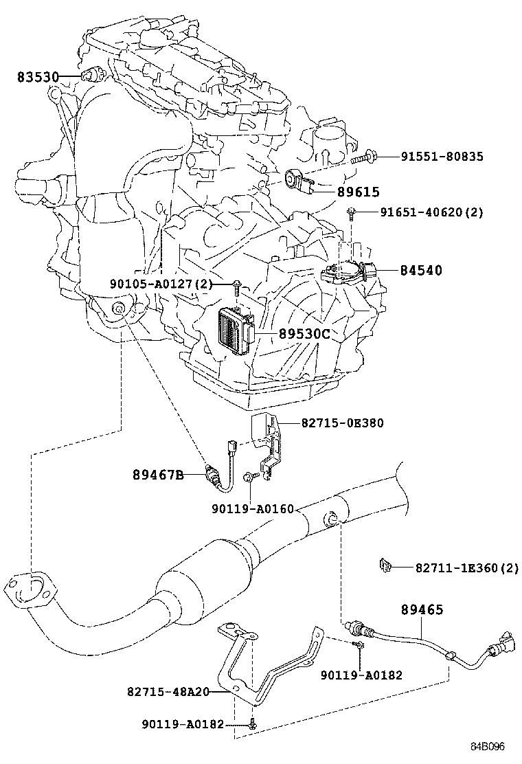 84113-0E030 BRACKET, SWITCH, NO.1 product image