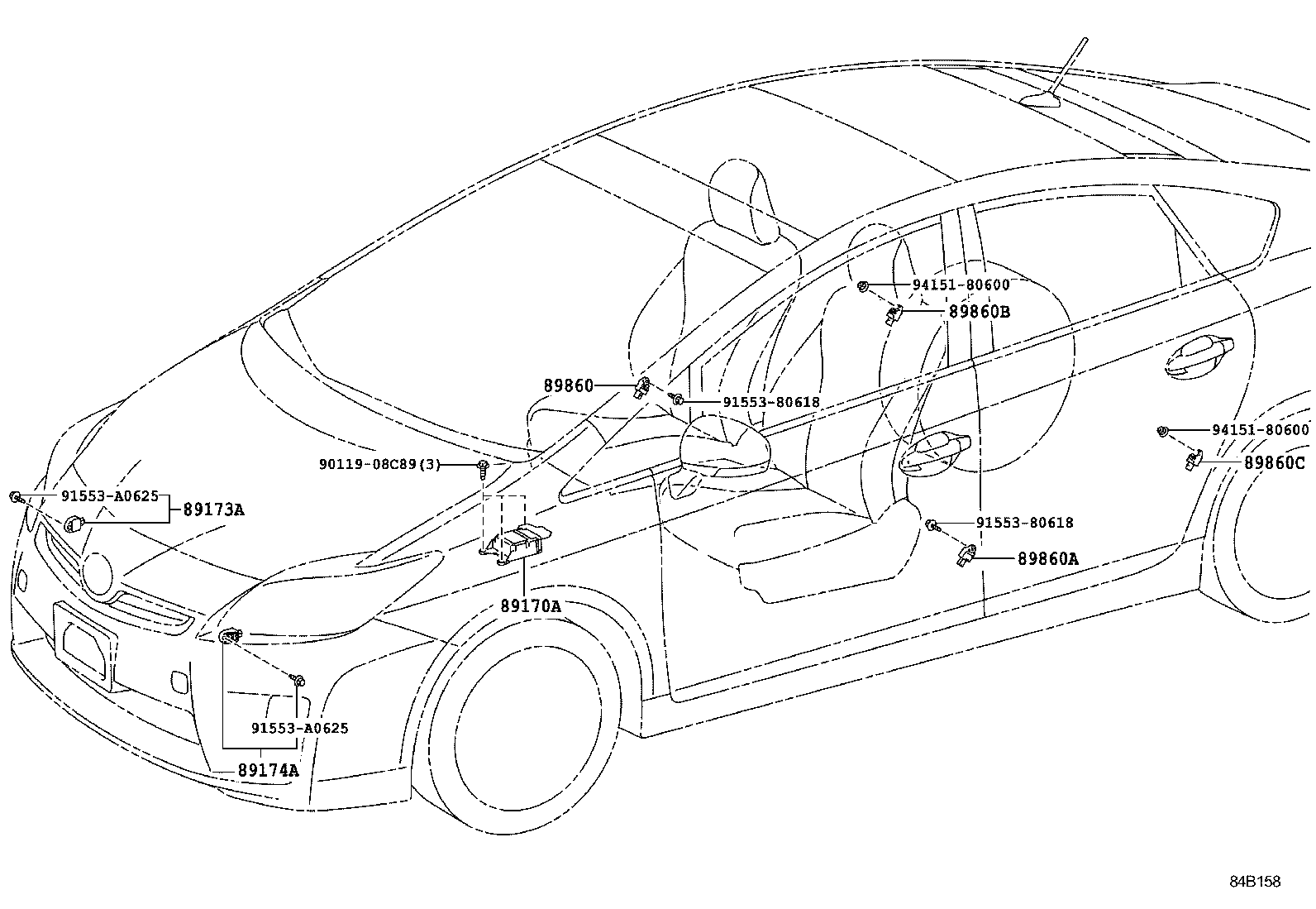 89170-47140 COMPUTER ASSY, AIR BAG product image