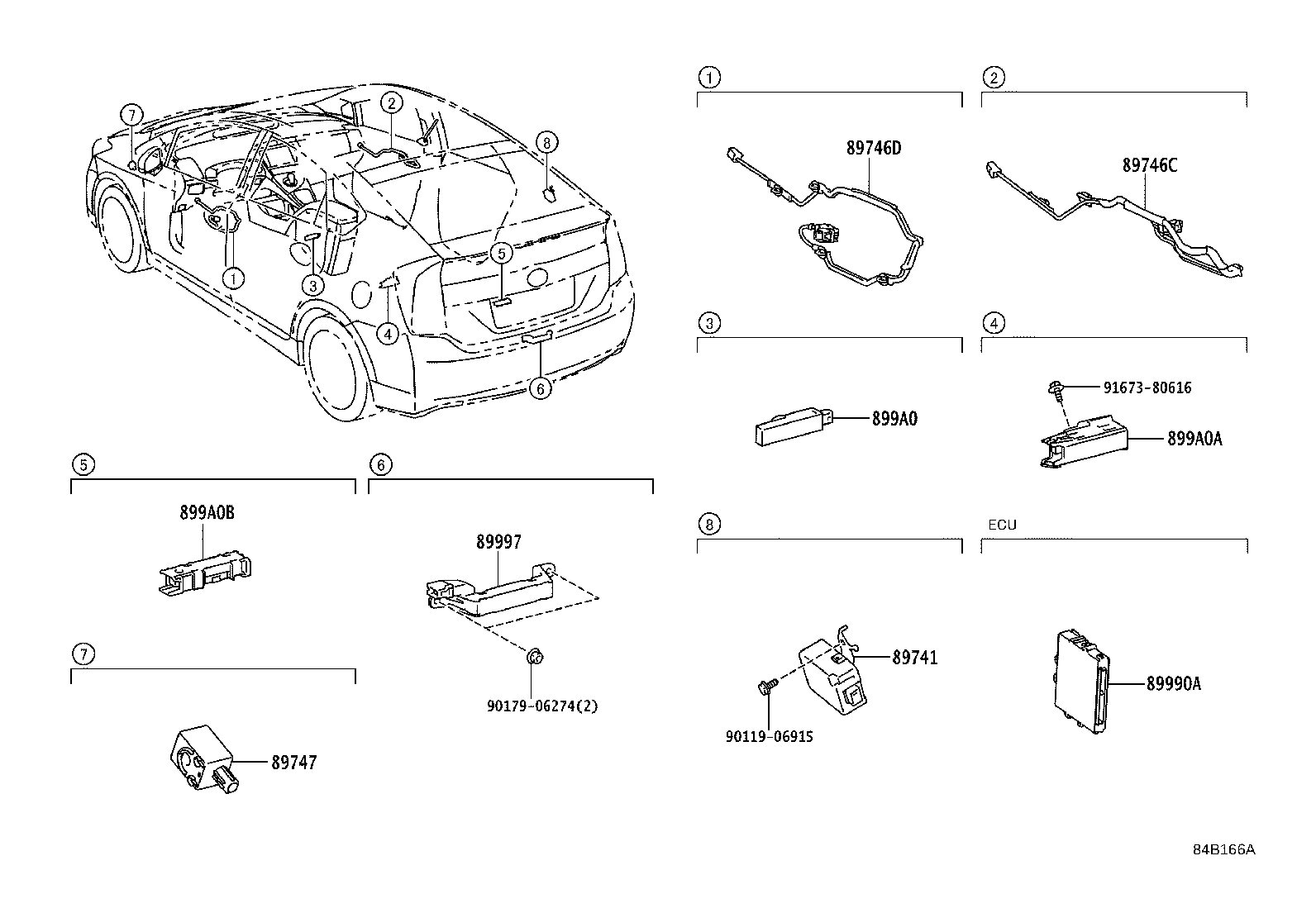 Toyota 89990-47070 COMPUTER ASSY, SMART KEY