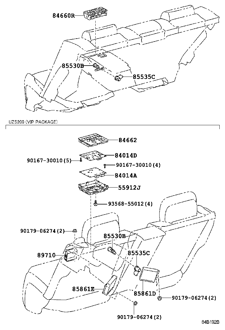 84332-0N010 SWITCH ASSY, HAZARD WARNING SIGNAL product image