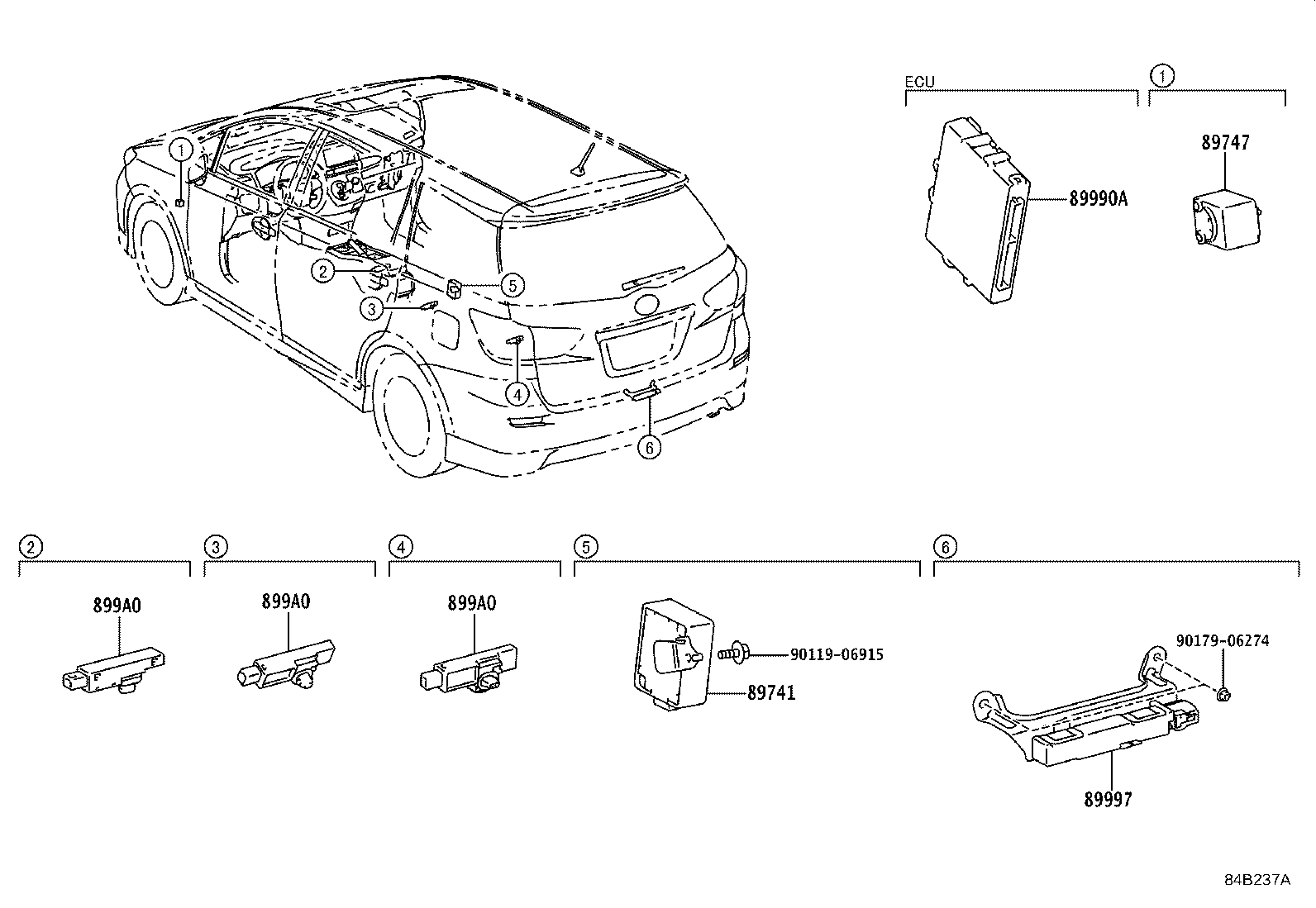 89741-0M010 RECEIVER, DOOR CONTROL product image