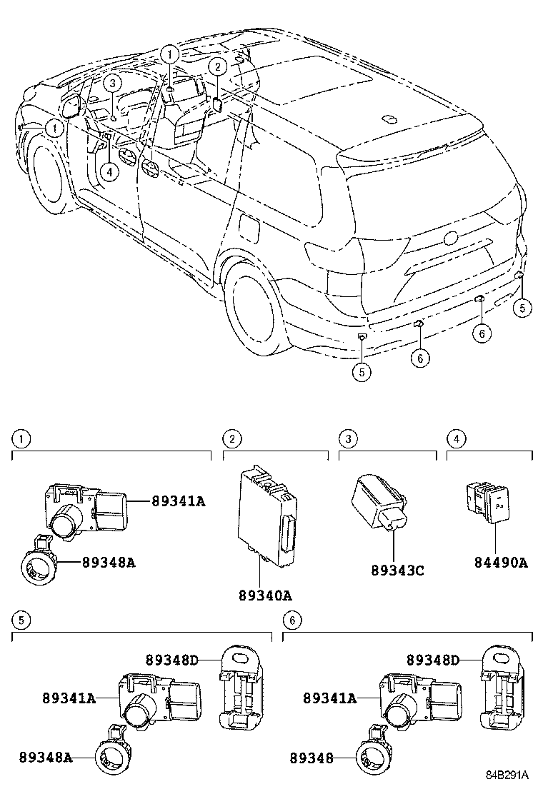 Toyota 89348-71010-D0 RETAINER, ULTRASONIC SENSOR, NO.1