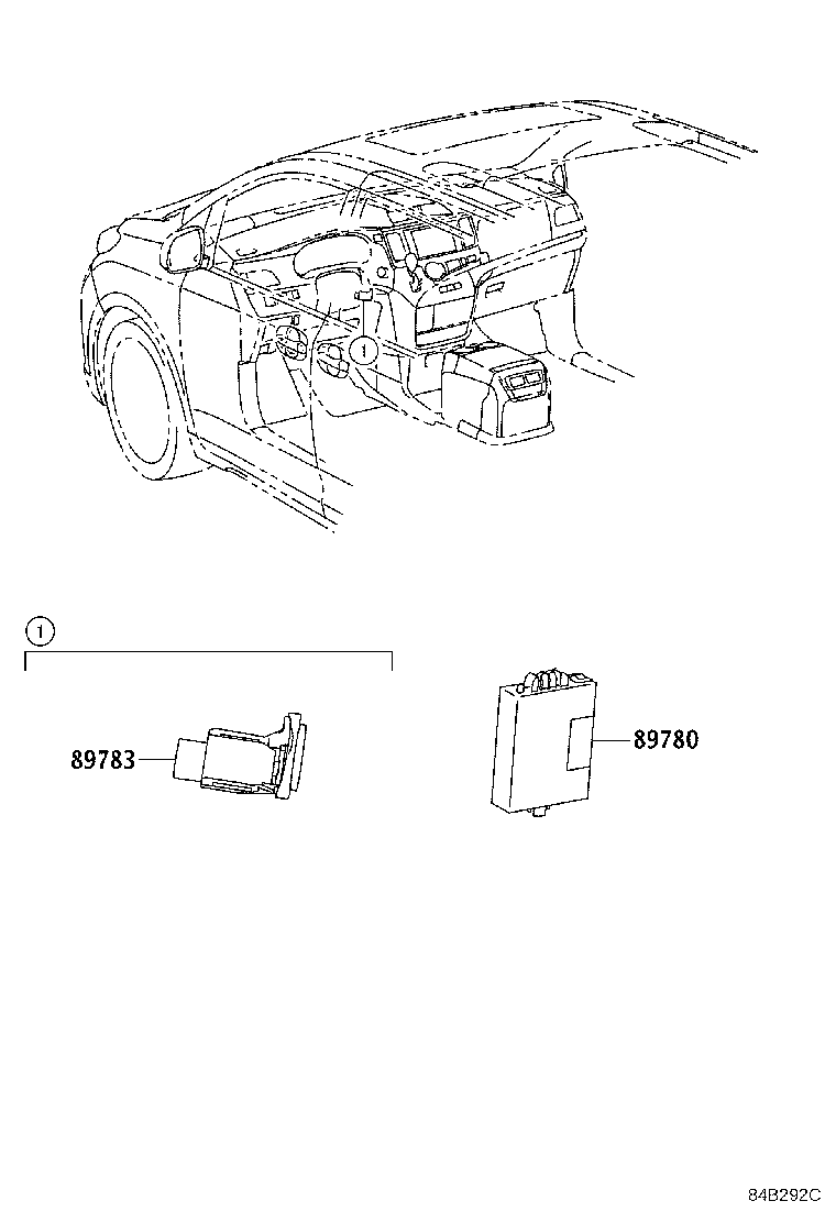 Toyota 89782-08010 COIL, TRANSPONDER KEY