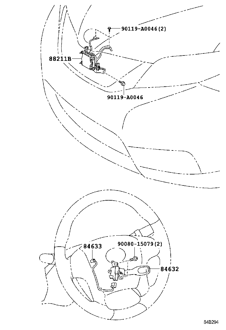 84632-08030 SWITCH, CRUISE CONTROL MAIN product image