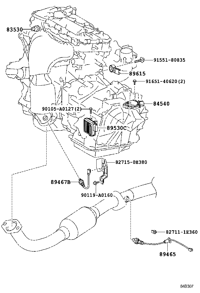 84140-08091 SWITCH ASSY, HEADLAMP DIMMER product image