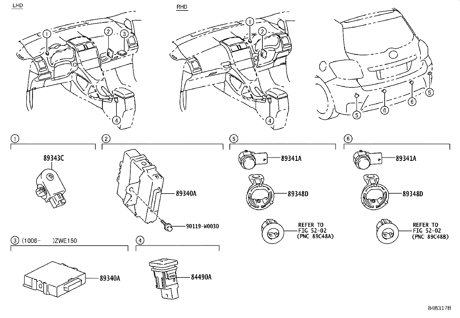 89340-02010 COMPUTER ASSY, CLEARANCE WARNING product image