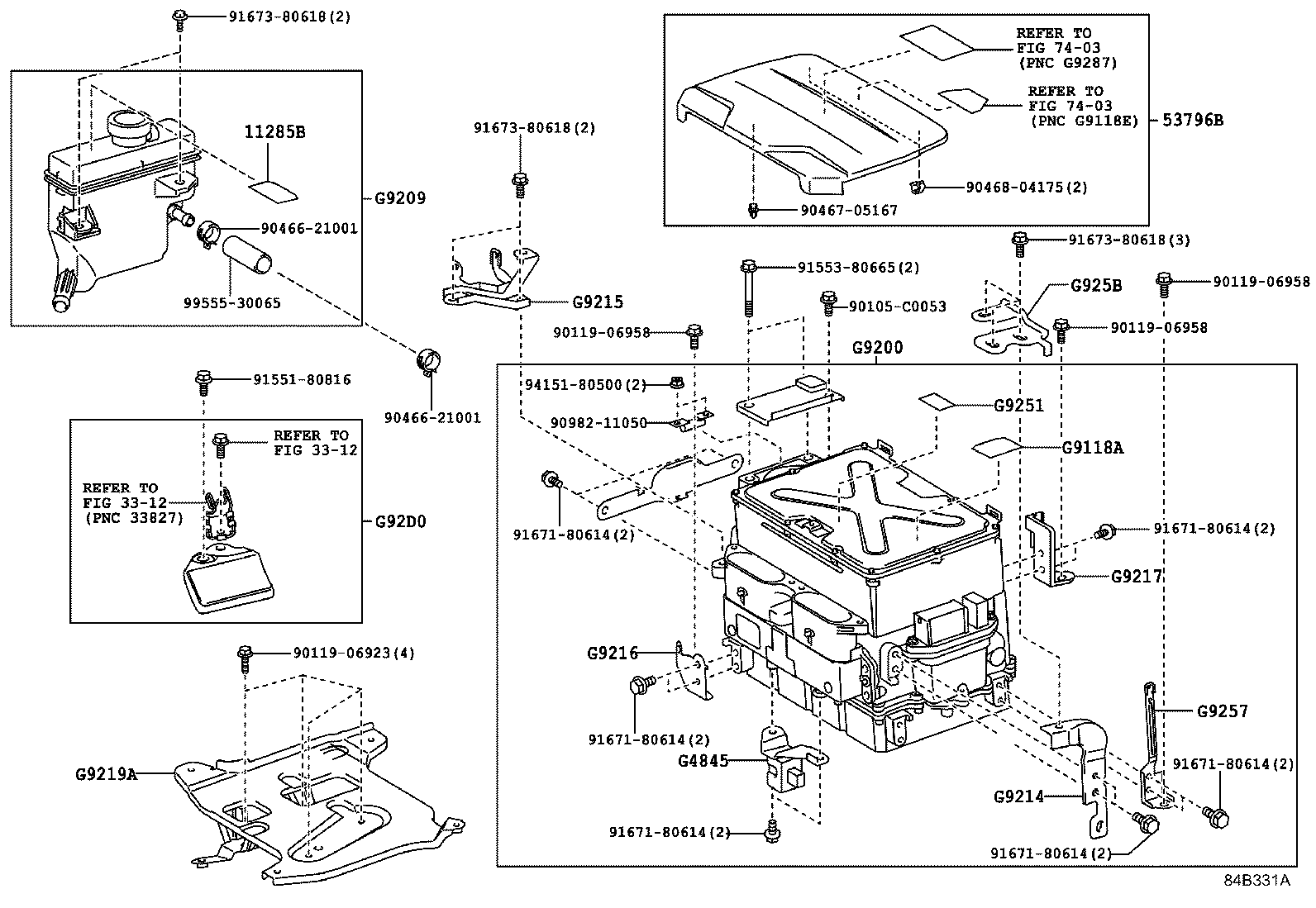 51470-33020 COVER, ENGINE ROOM SIDE, LH NO.2 product image