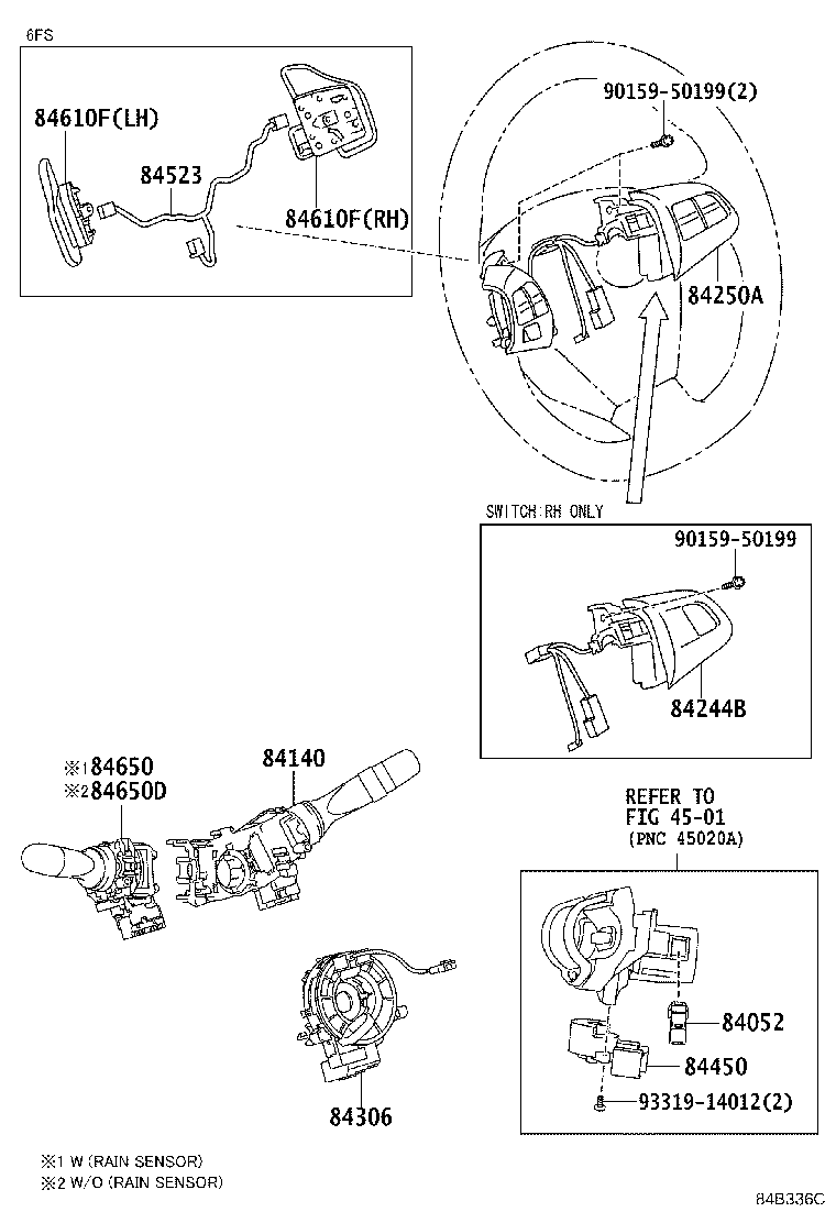 84140-02760 SWITCH ASSY, HEADLAMP DIMMER product image