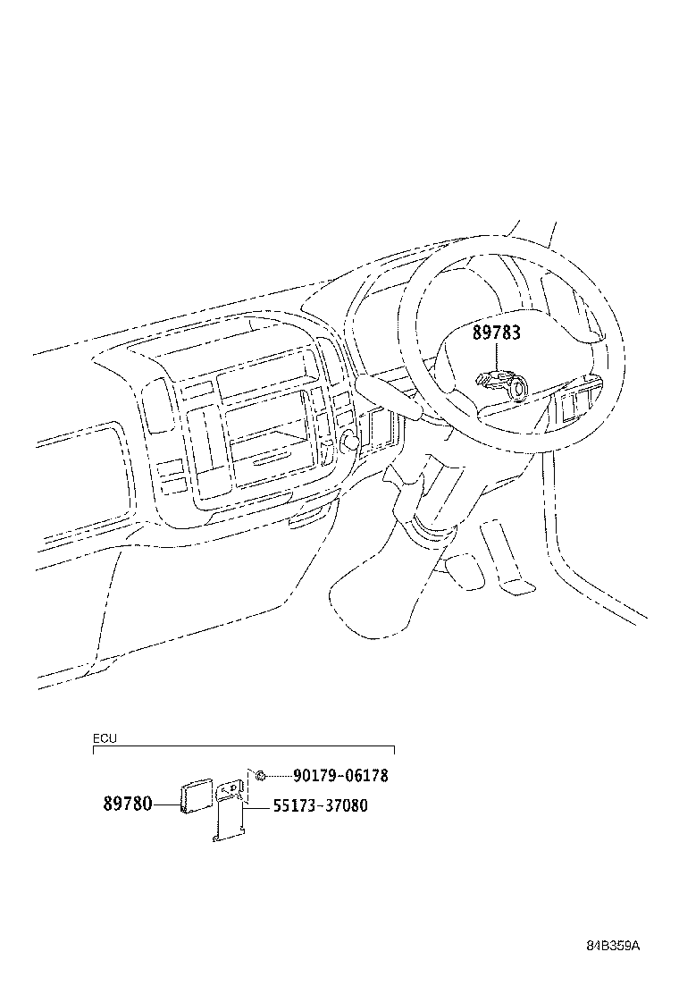 89780-25010 COMPUTER ASSY, TRANSPONDER KEY product image