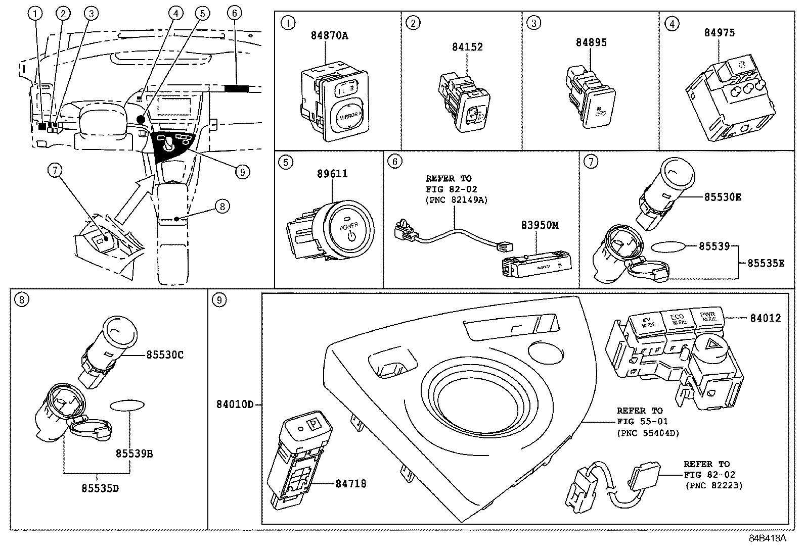 82730-47490 BLOCK ASSY, DRIVER SIDE JUNCTION product image
