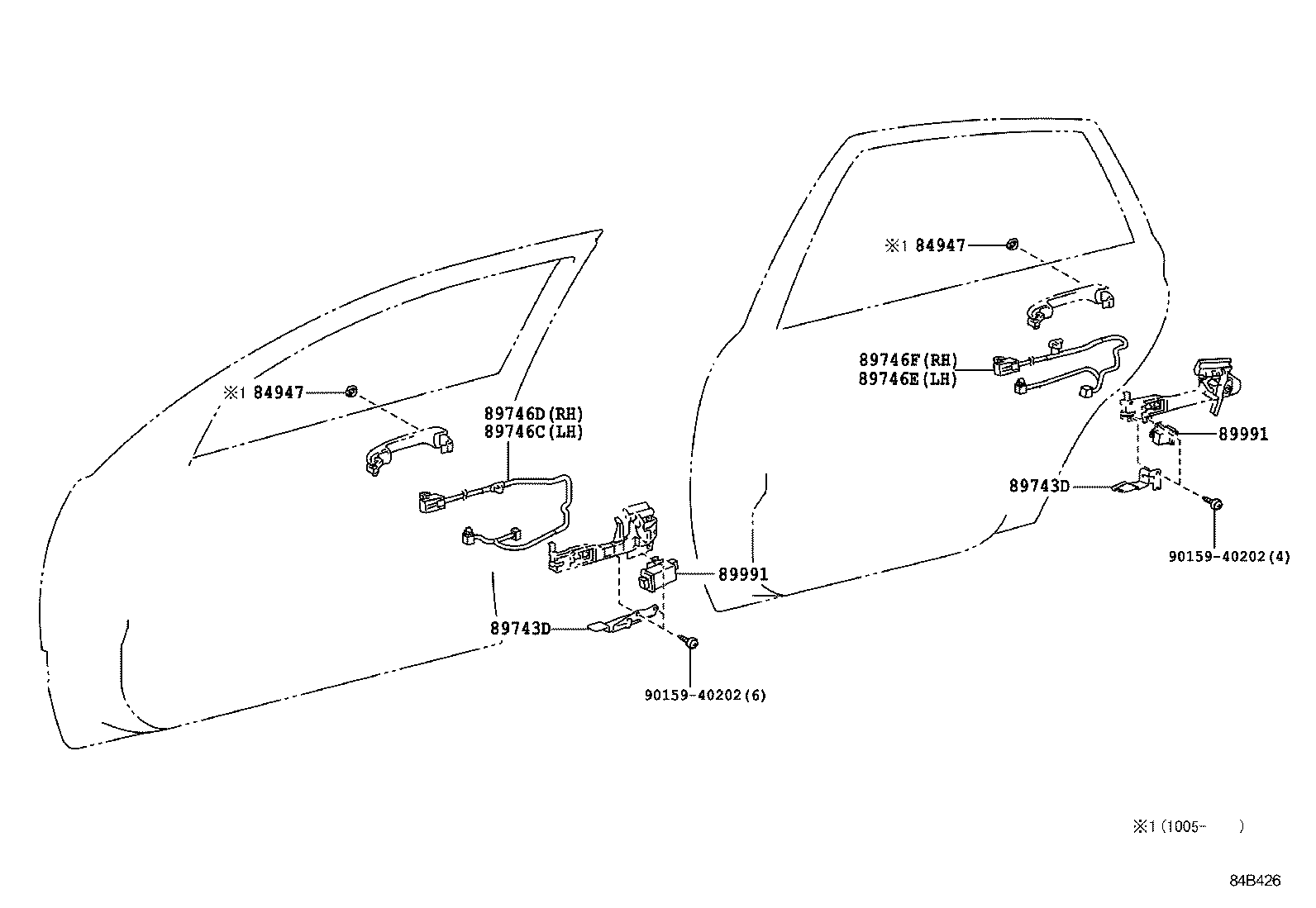 89741-07071 RECEIVER, DOOR CONTROL product image
