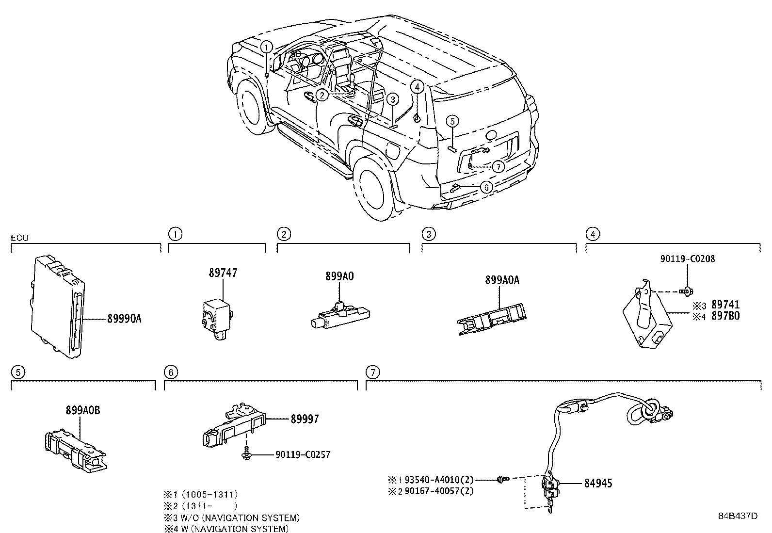 89997-0G030 ANTENNA, ELECTRICAL KEY product image