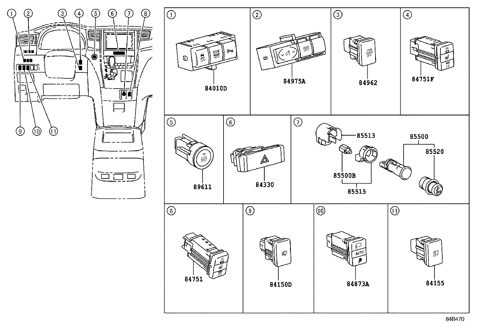 23080-31030 RESISTER, FUEL PUMP product image