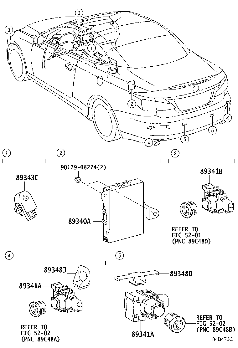 89340-53010 COMPUTER ASSY, CLEARANCE WARNING product image