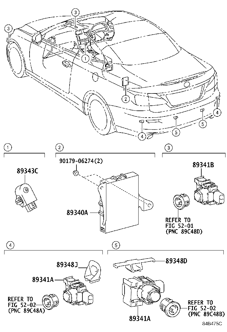 89340-53010 COMPUTER ASSY, CLEARANCE WARNING product image