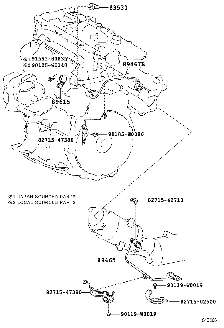 82730-02340 BLOCK ASSY, INSTRUMENT PANEL JUNCTION product image