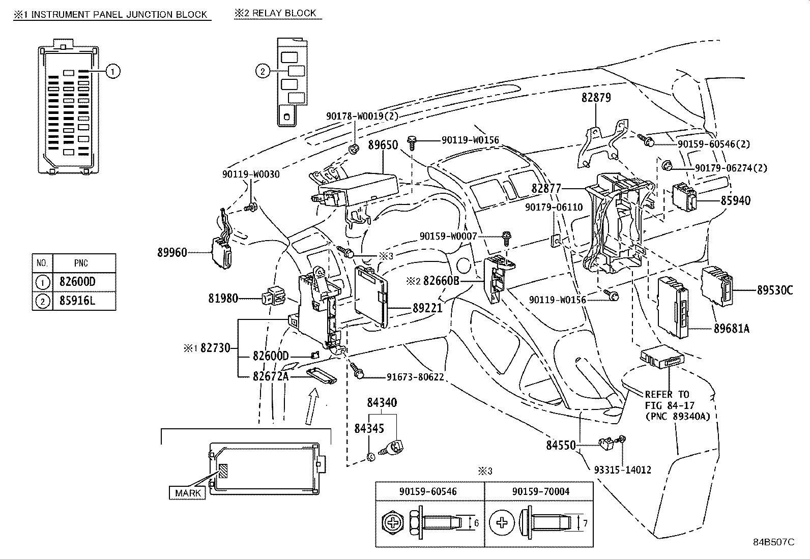 82730-02340 BLOCK ASSY, INSTRUMENT PANEL JUNCTION product image