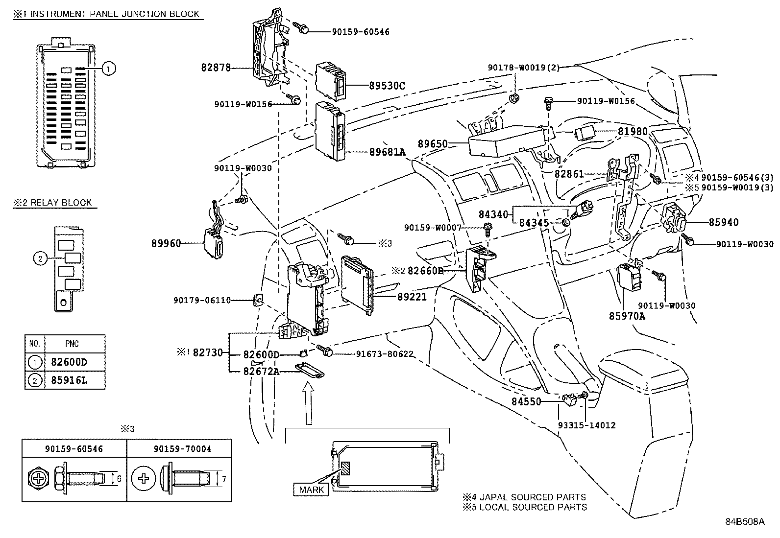 82730-02340 BLOCK ASSY, INSTRUMENT PANEL JUNCTION product image
