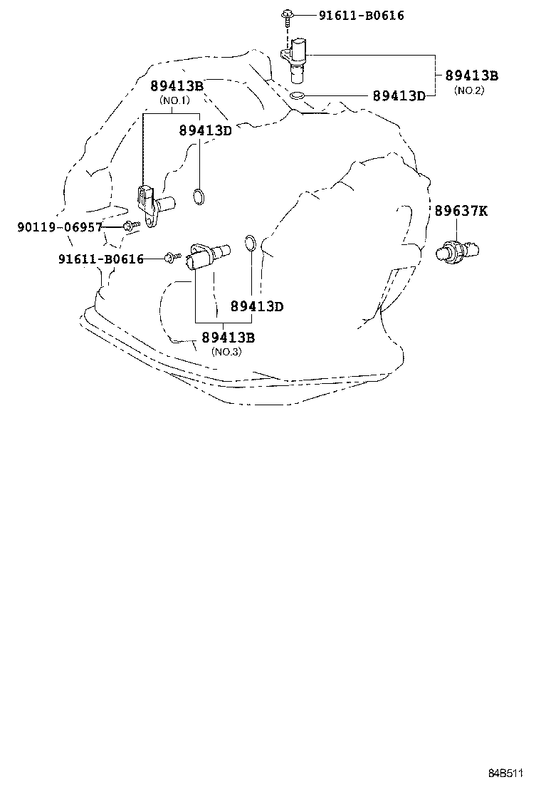 89413-52060 SENSOR, TRANSMISSION REVOLUTION product image