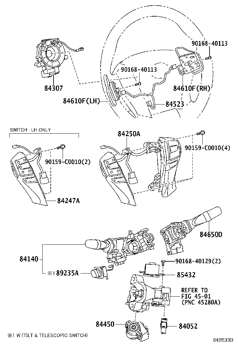 84040-0P021 MASTER SWITCH ASSY,MULTIPLEX NETWORK product image