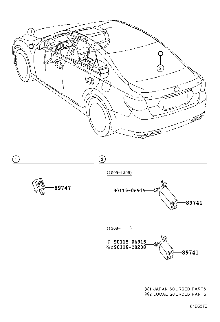 89740-0P080 RECEIVER, DOOR CONTROL product image