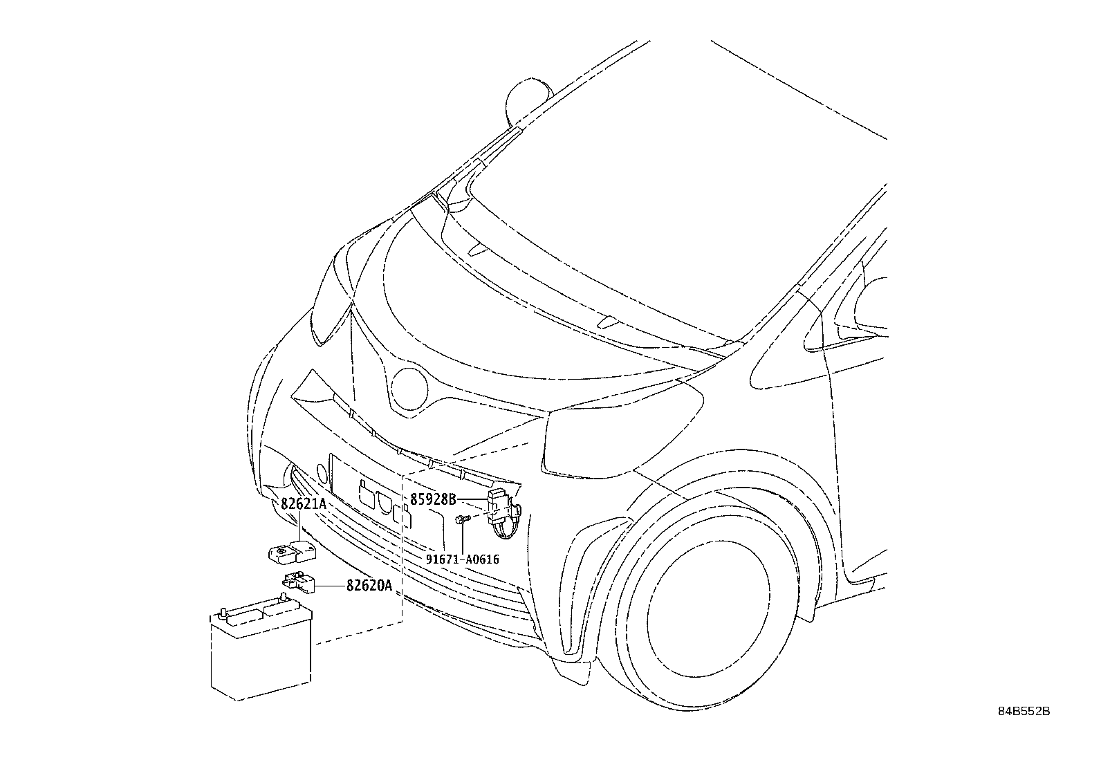 Toyota 82673-74010 BRACKET, JUNCTION BLOCK