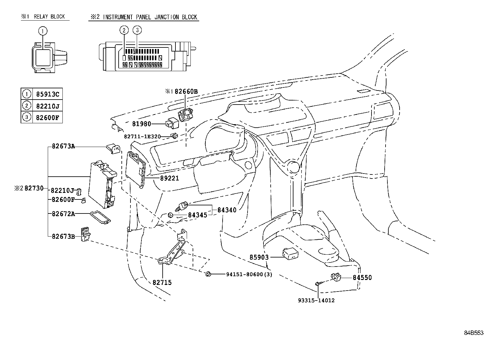 84140-52220 SWITCH ASSY, HEADLAMP DIMMER product image