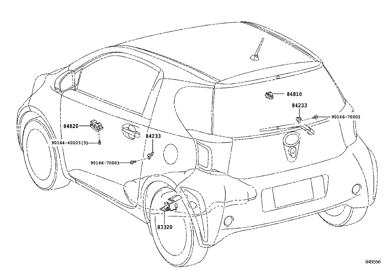 84140-52220 SWITCH ASSY, HEADLAMP DIMMER product image