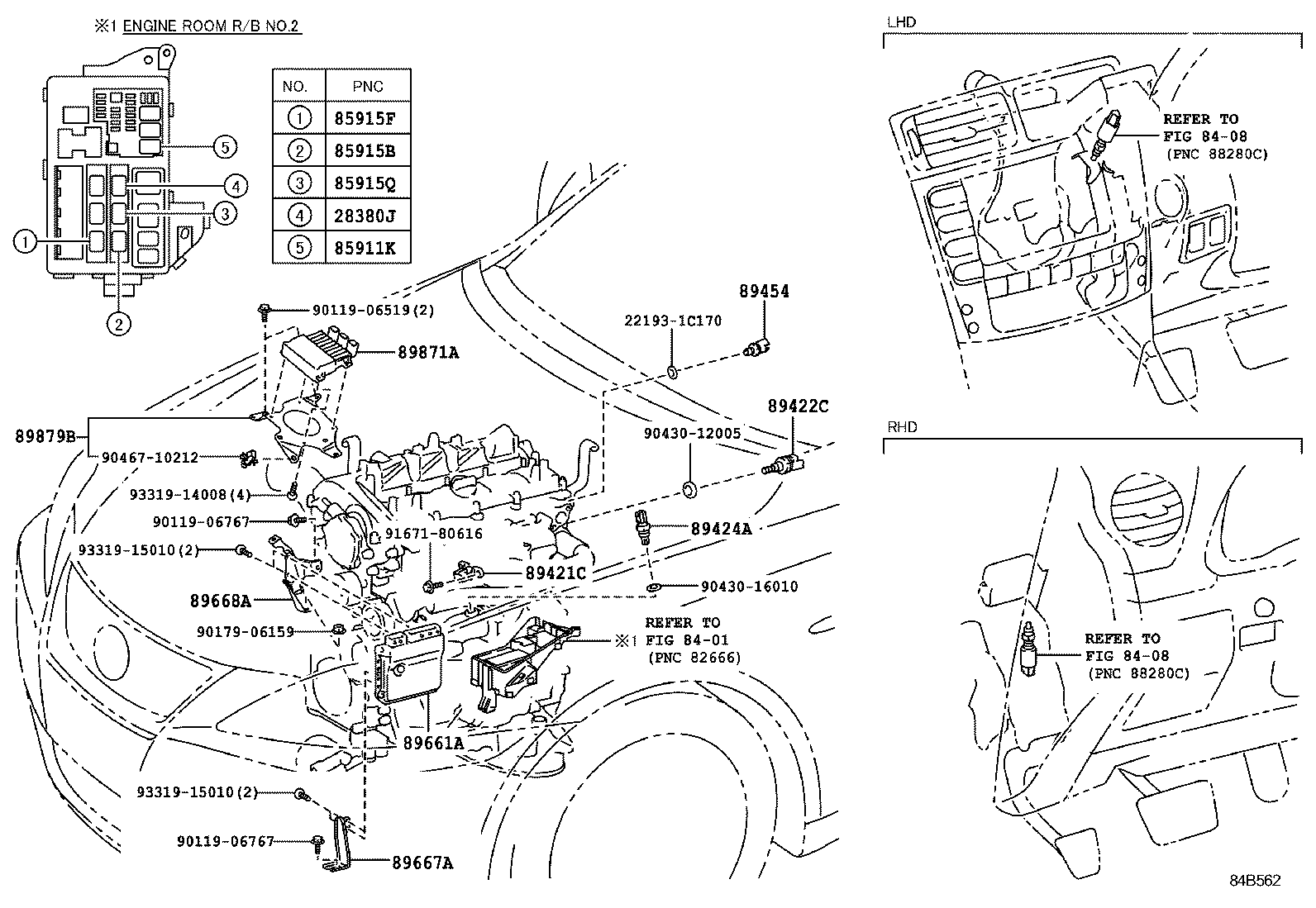89661-53701 COMPUTER, ENGINE CONTROL product image